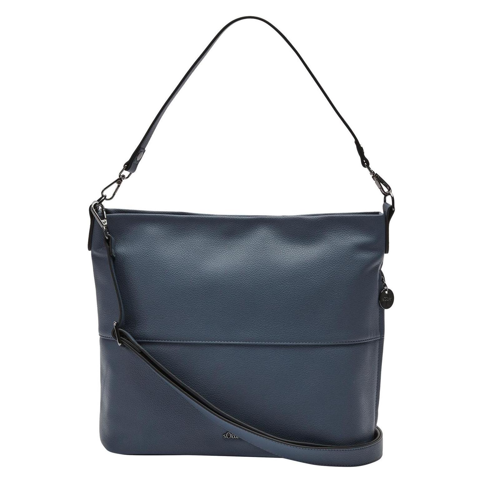 S.Oliver, Damen, Handtasche, Shoulderbag, Grau, Blau
