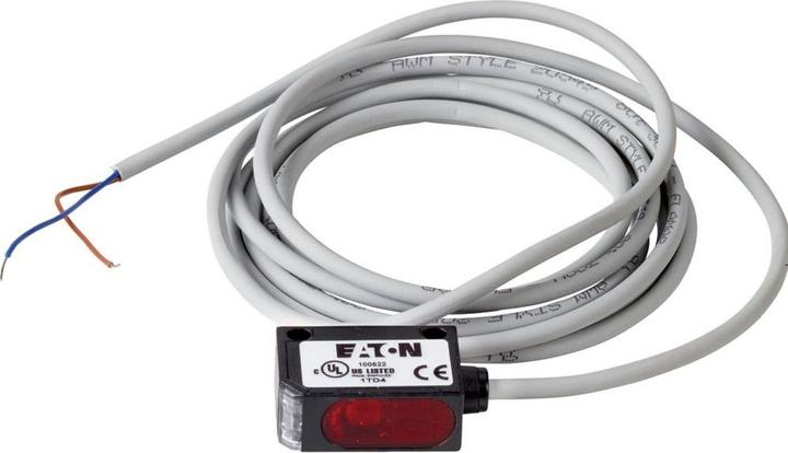 Produktbild Eaton Näherungsschalter, optisch, Weitbereich 6m, 4L, 10-30VDC, NPN, Kabel 100531 (Schalter)