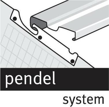 Produktbild Elba Pendelleitkarte, mit Feststeller, 2 Vollsichtreitern