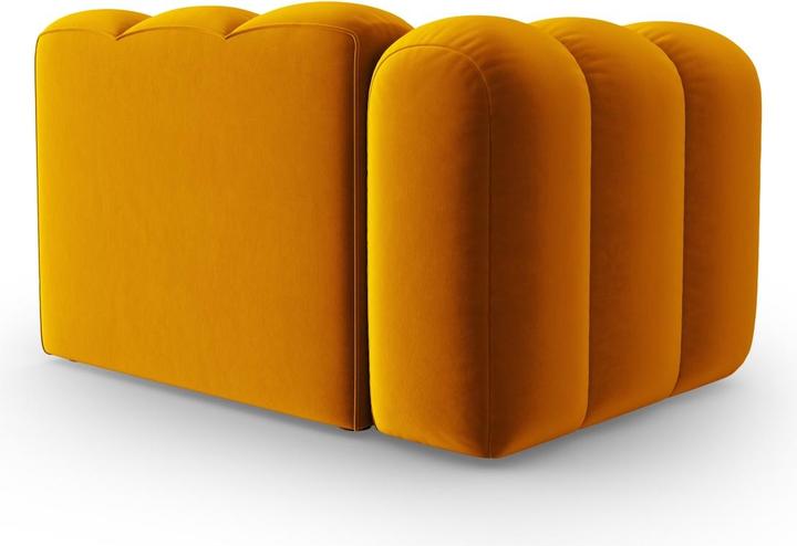 Image du produit Micadoni Chauffeuse Gauche Velours, "Lupine", 1 Place, 115x95x70Fabriqué en Europe (Canapé modulaire, 1 place)