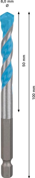 Produktbild Bosch Professional Zubehör Expert HEX-9 MultiConstruction Bohrer (8 Millimeter)