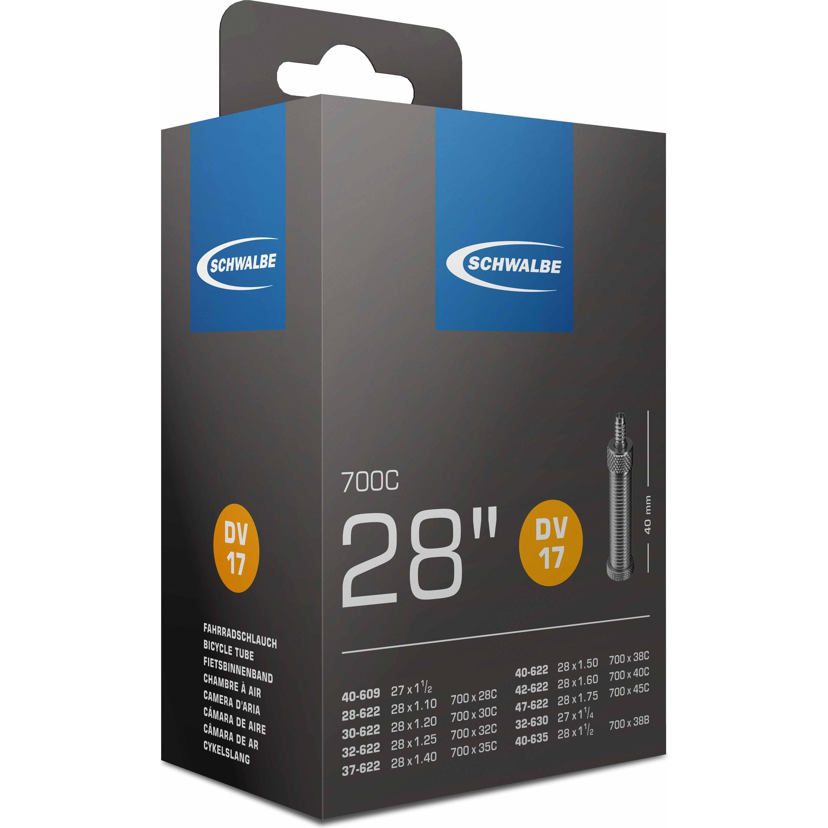 Schwalbe, Veloschlauch, (Dunlop (DV), 28", 40 mm)