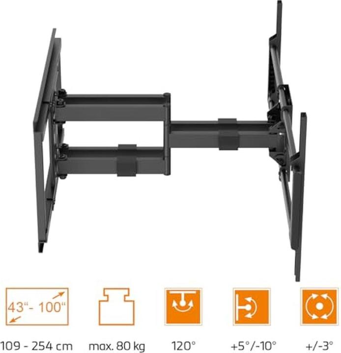 Image du produit myWall Support TV HP 43 (100", 80 kg)