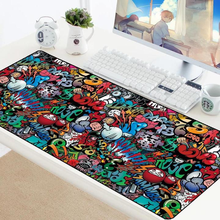 Actual product image JTI Mouse pad, Graffiti - 89 x 40 cm (XL)