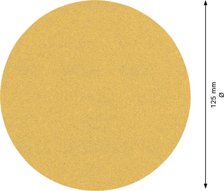 Image du produit Bosch Professional Zubehör Papier abrasif Expert C470 sans trous pour meuleuses d'angle et perceuses, 125 mm, G 100, 50 pcs. (100)