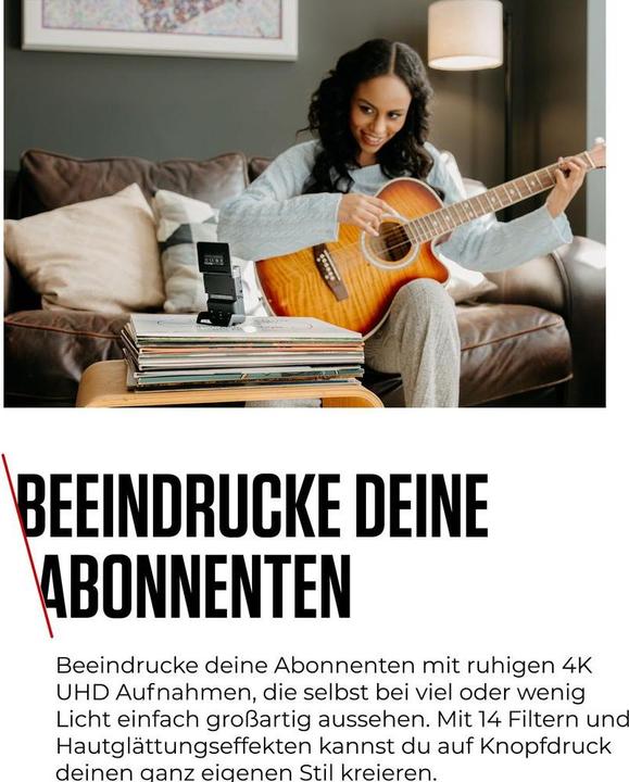 Productafbeelding Canon PowerShot V10 Starter Kit (silver) (20 Mpx, 30p)