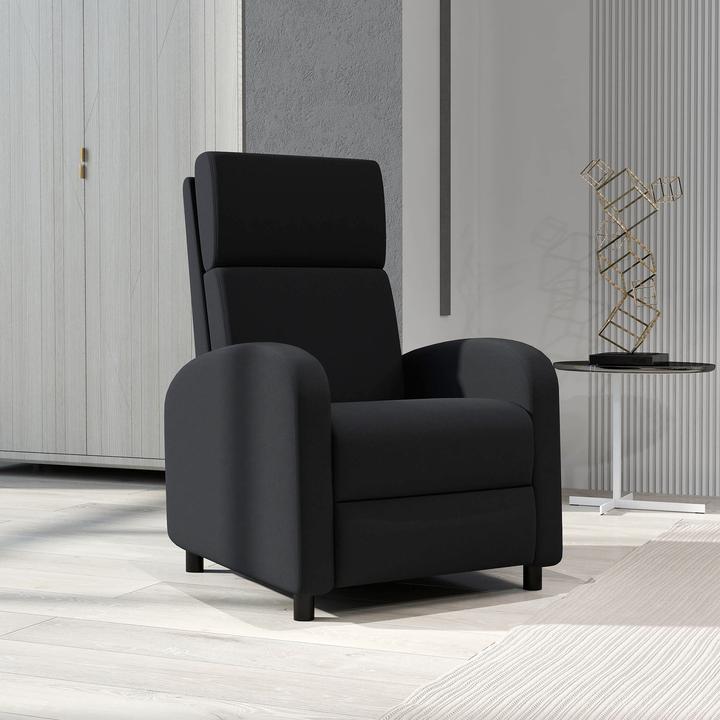 Produktbild Homcom Relaxsessel Polyester, Mehrschichtenplatte Schwarz