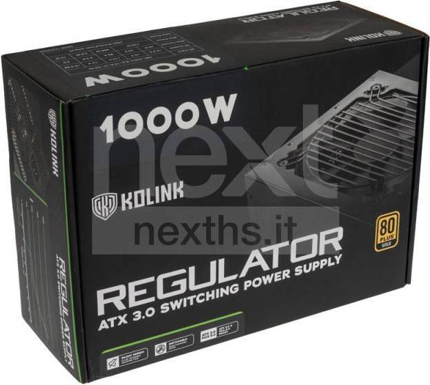 Produktbild Kolink Regulator 80 PLUS Gold Netzteil, ATX 3.0, PCIe 5.0, modular - 1000 Watt (1000 W)