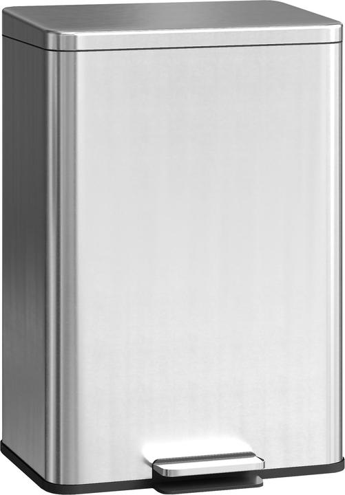 Image du produit Homcom Mülleimer Edelstahl, Kunststoff Silber (20 l)