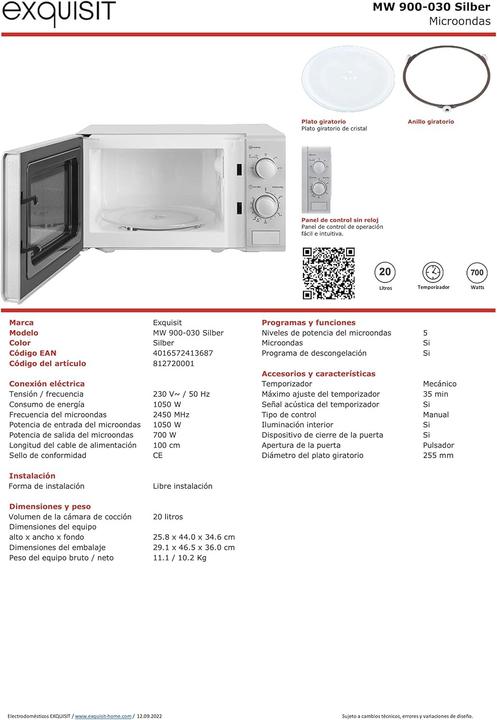 Produktbild Exquisit MW 900-030 (20 l)