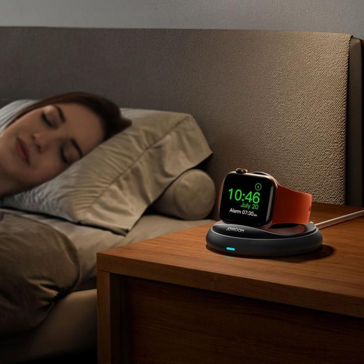 Actual product image Joyroom Foldable Wireless Charger for Apple Watch/iWatch - Black (3 W)