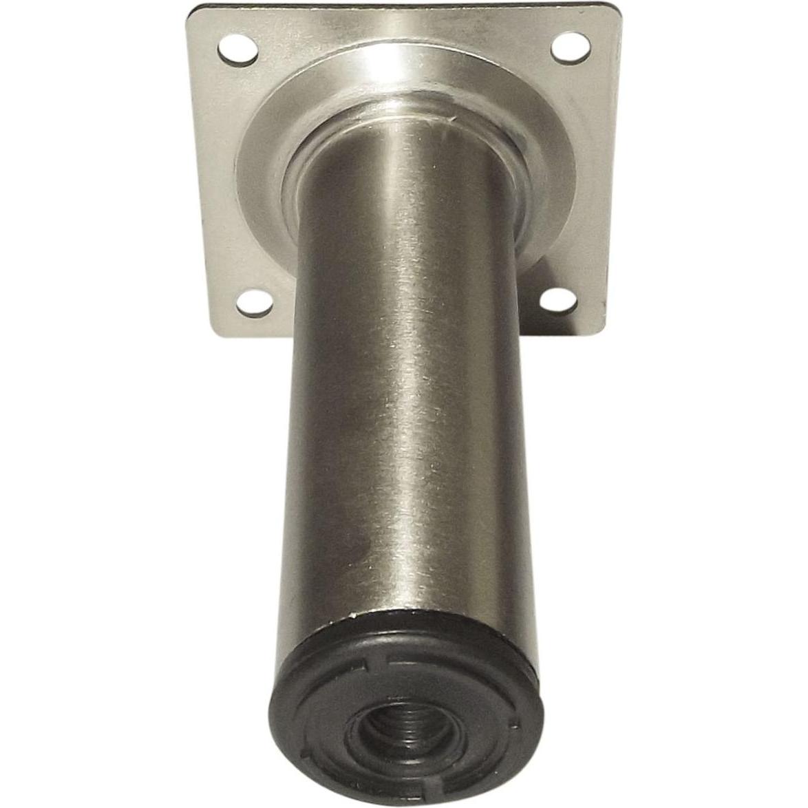 Element-System, Tischbeine + Tischgestell, Möbelfüsse Tischbeine rund Möbelbeine ø 30 mm Länge 400 mm Stahl Edelstahl-Ef...