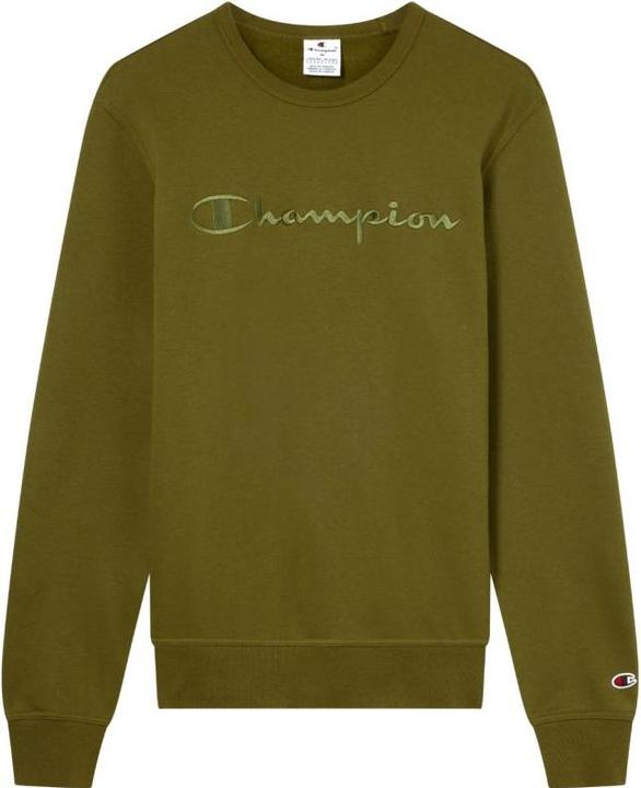 Champion Herren-Sweatshirt mit Rundhalsausschnitt, oliv (M)