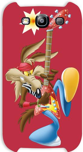 Actual product image Warner Bros Bijoux Cover For Samsung Galaxy S III-Warner Bros, Soft Wile E. Coyote Rock