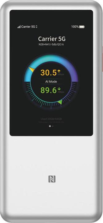 Actual product image Telekom ZTE U60 HyperMobile 2 silber