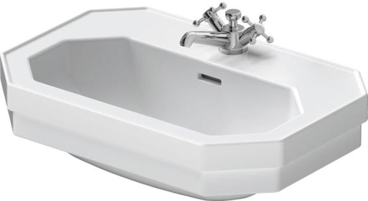 Duravit Waschtisch 1930 m ÜL HLB 1 Hahnloch 600x410mm weiss WG (41 cm, 60 cm)