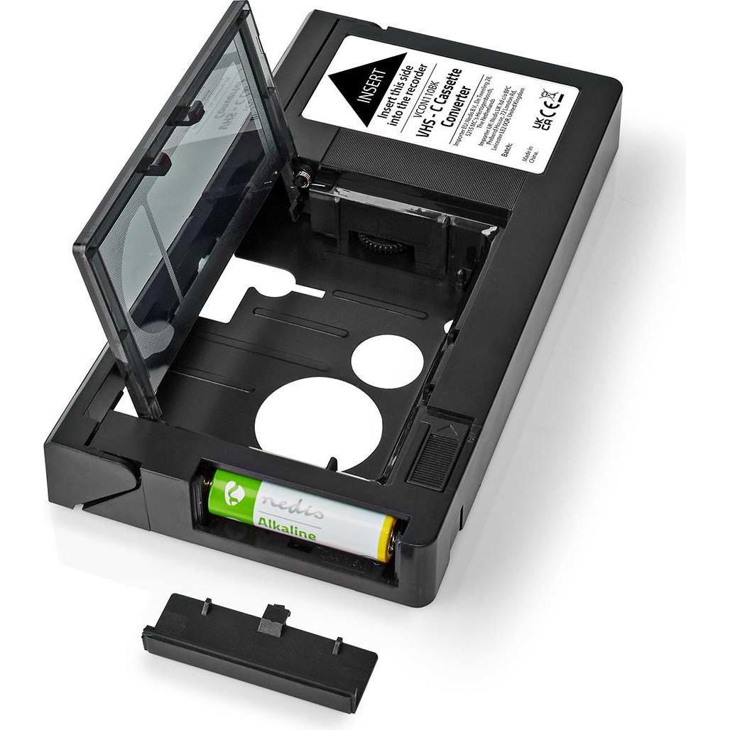 Thumbnail - Nedis VHS Converter Conversion: VHS-C to VHS Plug and Play Black, Netzwerk Switch, Schwarz