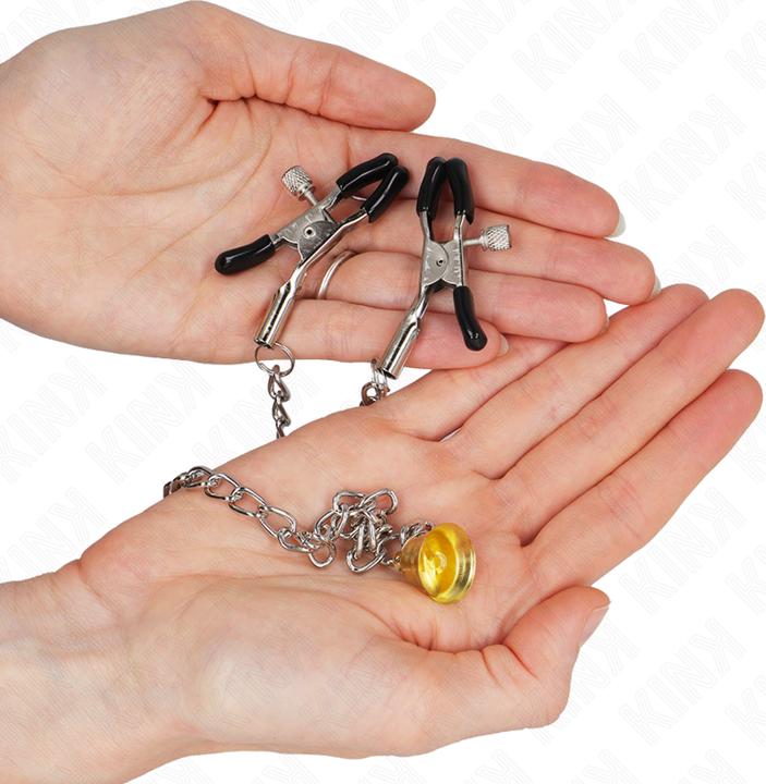 Image du produit Kink Chaîne De Pinces à Mamelons Avec Crochet En Corne 30 cm