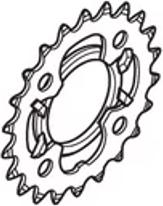 Productafbeelding Shimano Kettingblad Deore FC-M522 24 tanden zwart (24)