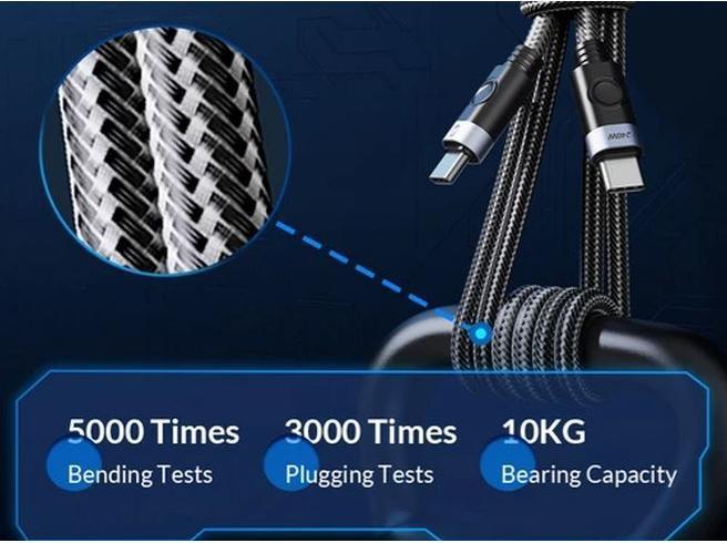 Actual product image Orico USB-C 240W High Speed 20G Data Cable (0.50 m, USB 3.2 Gen 1)