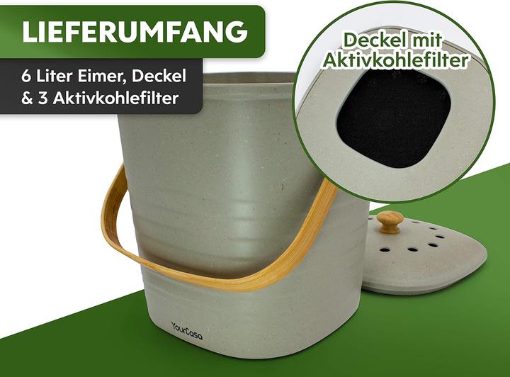 Produktbild YourCasa Komposteimer 6L (6 l)