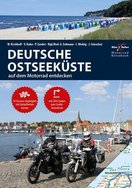 Actual product image Motorrad Reiseführer Deutsche Ostseeküste (German, Franz Kirchhoff, Werner Kirchhoff, 2019)