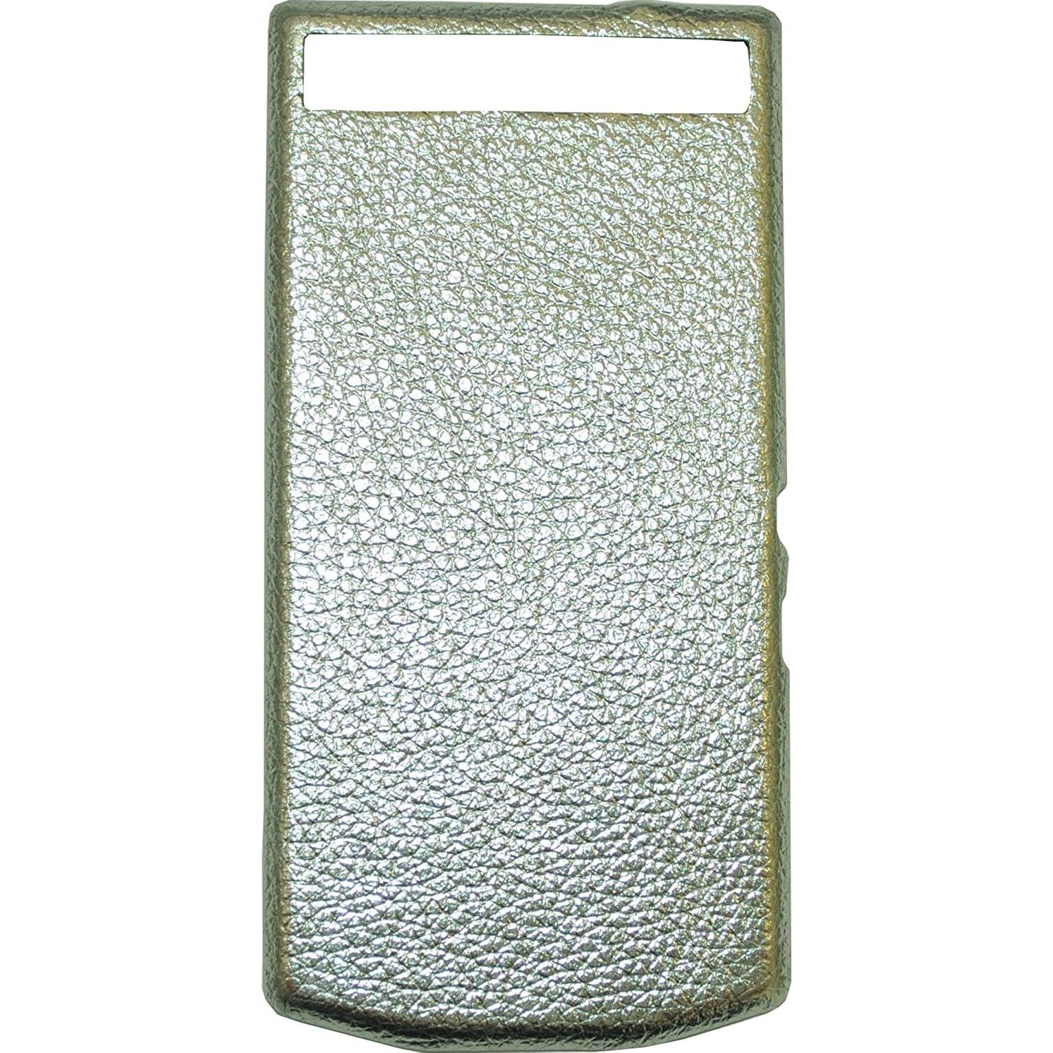 Thumbnail - BlackBerry PD Leather Battery Door Cover P'9982 grain silver (Blackberry Porsche Design P9982), Smartphone Hülle, Silber