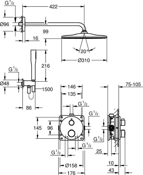 Valeurs nutritives et ingrédients Grohe Grohtherm