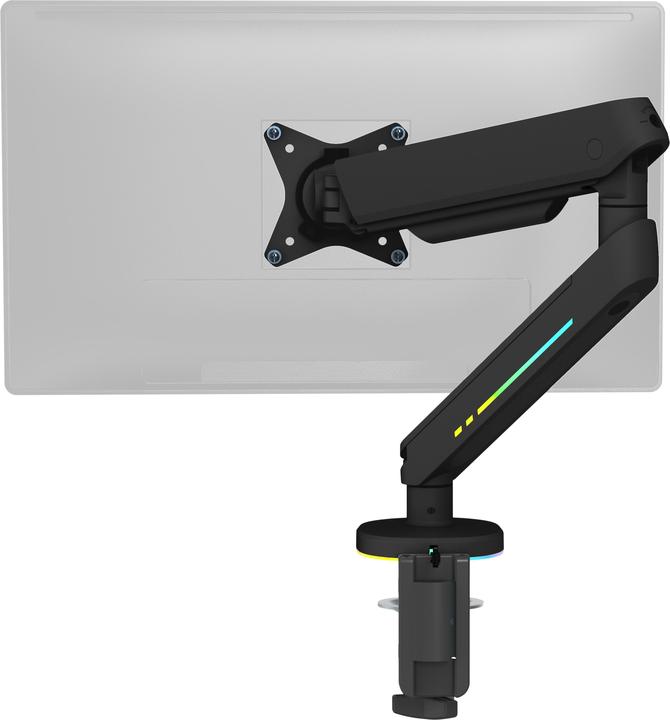Actual product image Deltaco Gaming RGB - Single Arm Monitor Mounts (Table, 32", 9 kg)