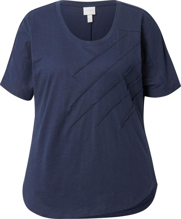 Actual product image Ulla Popken Damen grosse Grössen T-Shirt, Biesen, Rundhals, Halbarm marine 46+ 838884130-46+ (46, 48)