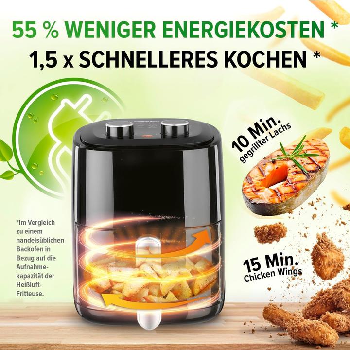 Produktbild Gourmetmaxx Heissluft-Fritteuse Mechanisch 3,1l Heissluft-Fritteuse 3.