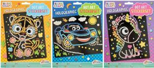Produktbild Grafix Aufkleberset Holographic Dot 3 Sort