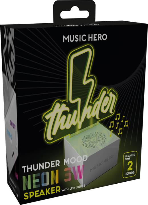 Produktbild SBS Speaker wireless with LED light, 3W, Thunder (2 h)