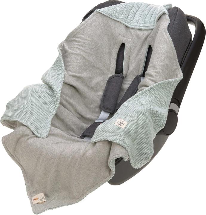 Actual product image Lässig Knitted blanket for baby car seat (78 x 78 cm)