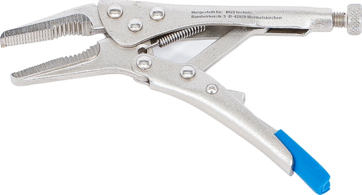BGS Pinza di bloccaggio becco lungo extra corta 125 mm (125 mm)