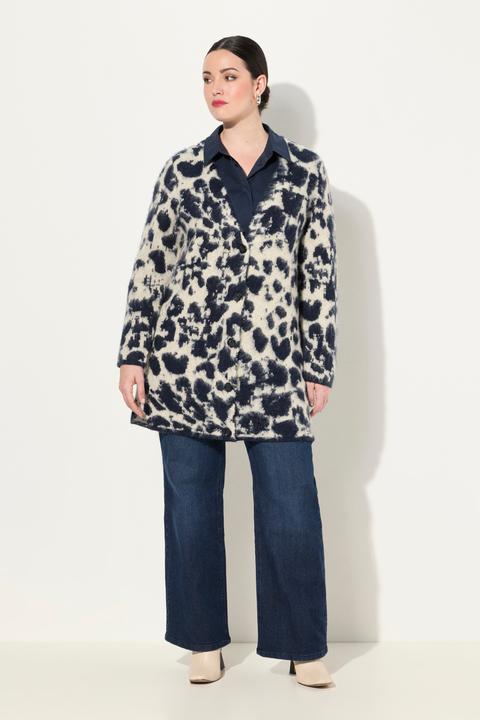 Immagine prodotto Ulla Popken Cardigan con lana, design leopardato e scollo a V (46, 48)