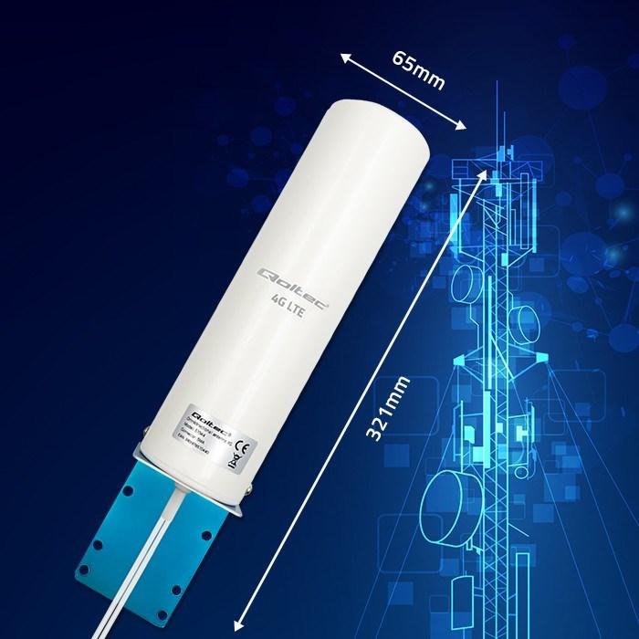 Actual product image Qoltec Antena 4G LTE DUAL | 5dBi | dookólna | zewnętrzna (4G)