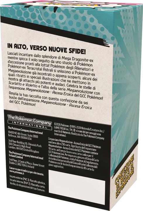 Produktbild Pokémon Pokemon ITA Megaevoluzione Ascesa Eroica Bundle 6 buste (Italienisch, Booster Pack)