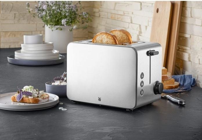 Produktbild WMF Stelio Doppelschlitz-Toaster mit Brötchenaufsatz und Bagel-Funktion