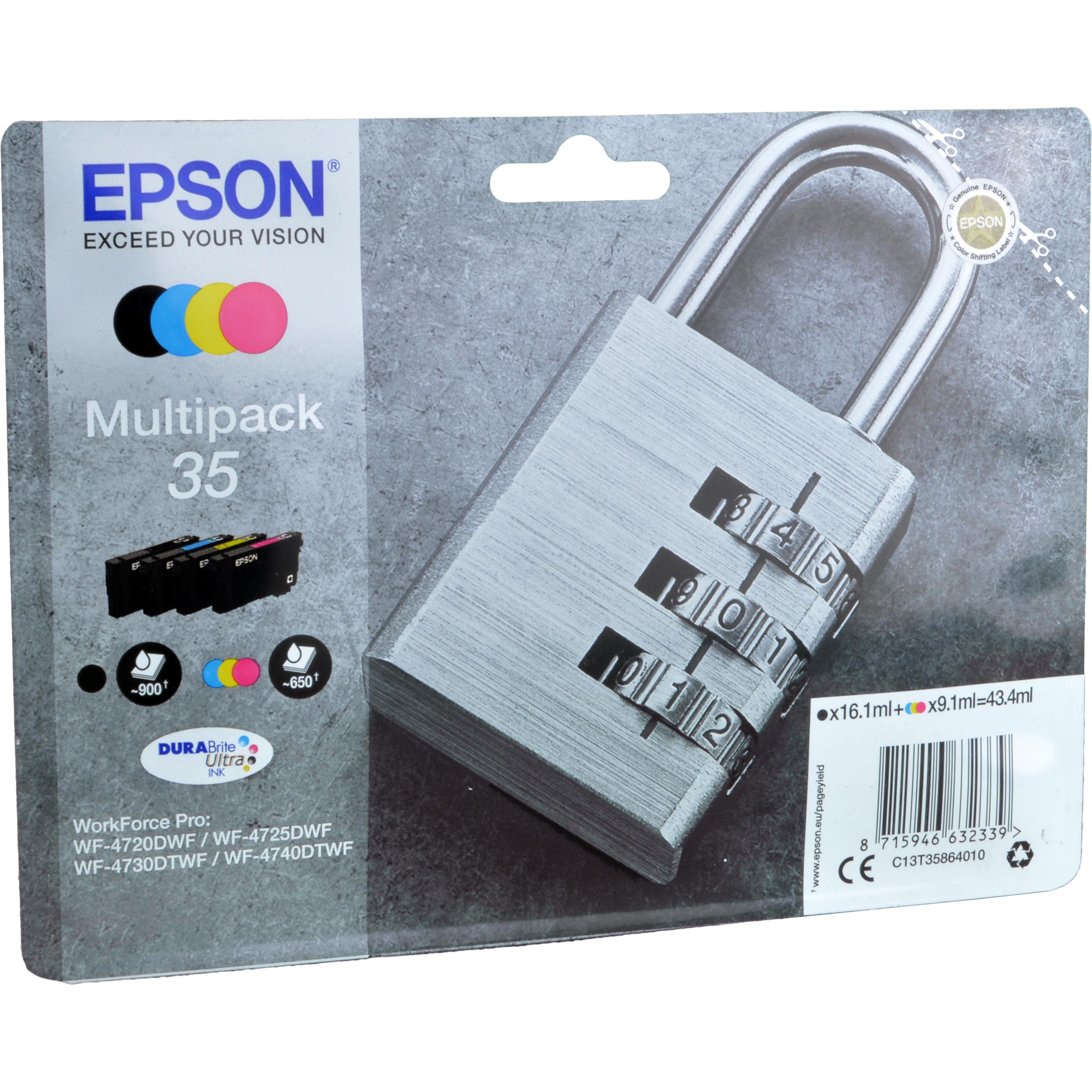 Thumbnail - Epson, Druckerpatrone, 35 DuraBrite Ultra Multipack (M, BK, C, Y)