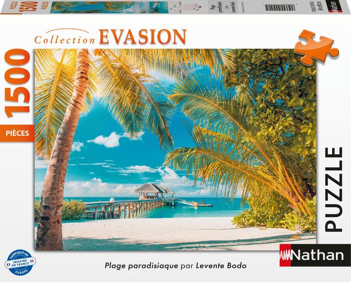 Immagine prodotto Nathan Puzzle 1500 pezzi Levente Bodo - Paradise Beach (1500 pezzi)