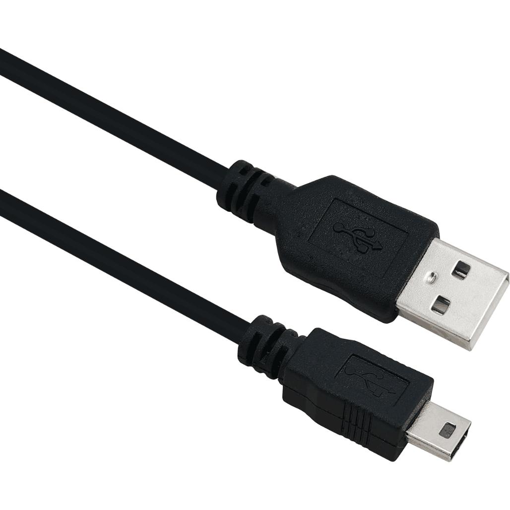 Helos USB-Kabel USB (M) bis Mini-USB, Typ B (M) (2 m, USB 2.0), USB Kabel
