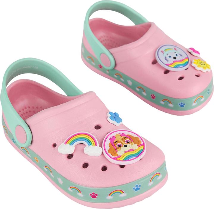Actual product image Paw Patrol Girls Skye & Everest Badge Clogs