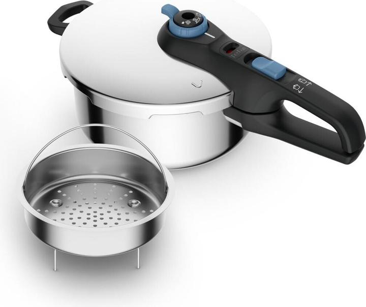 Produktbild Tefal P2580402 Secure Trendy Snelkookpan 4L (22 cm, Dampfkochtopf, Edelstahl)