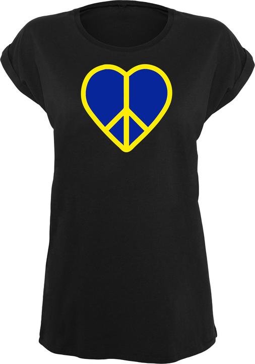 Produktbild Merchcode Ladies Peace - Heart Peace Basic T-Shirt - 173311 (XS)