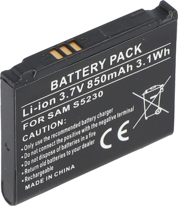 Image du produit AccuCell Batterie Samsung S5230, S5230 Star, AB483640CU, AB603443CE, AB603443CUCSTD