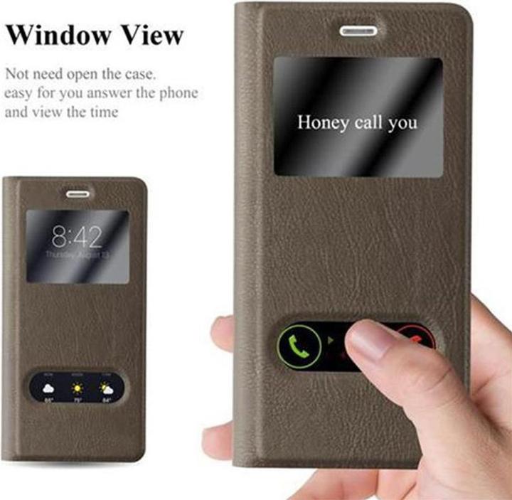 Produktbild Cadorabo Book mit View Doppelfenster Cover (Huawei P9 Lite)