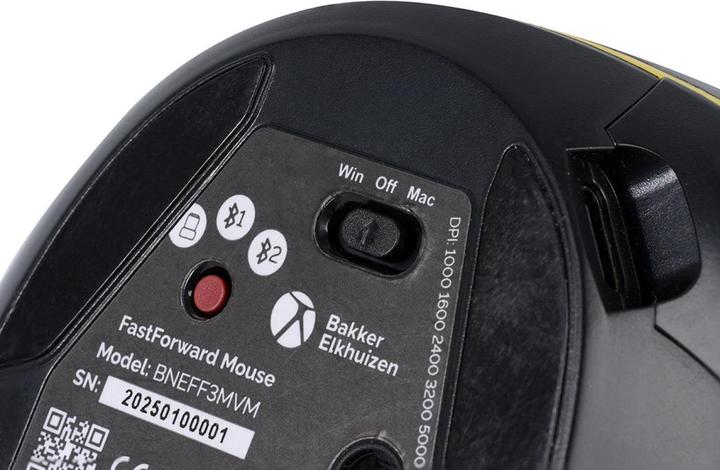 Actual product image Bakker Elkhuizen BakkerElkhuizen Maus FastForward 3-Mode Vertical Mouse retail (Cable, Wireless)
