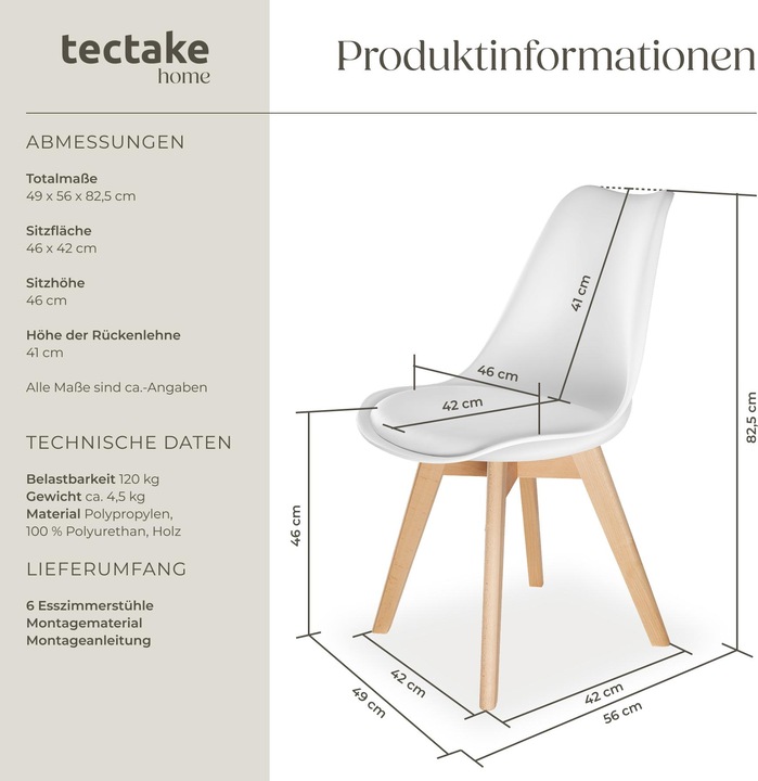 Actual product image tectake 6 Friederike