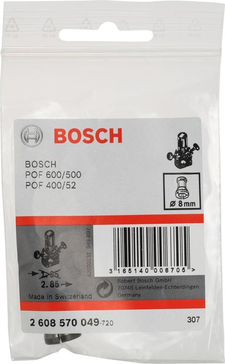 Produktbild Bosch Professional Zubehör Spannzange ohne Spannmutter, 8 mm, für Bosch-Oberfräse